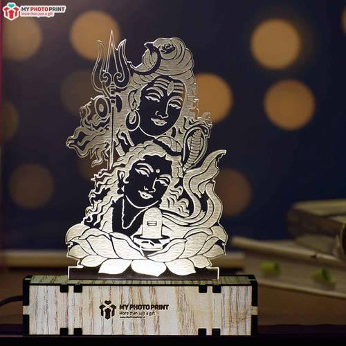 Mahadev Ji Acrylic 3d Illusion Led Lamp