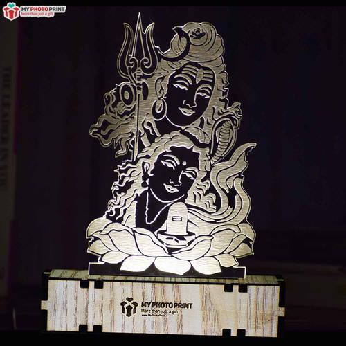 Mahadev Ji Acrylic 3d Illusion Led Lamp