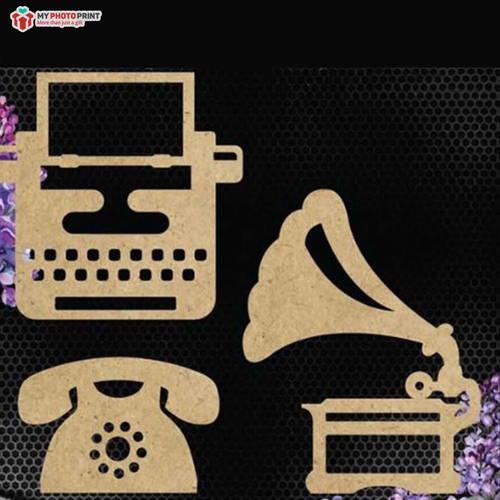 Girl in a jacket Electronic Mdf Wooden Craft Cutout Any Shapes & Patterns (PACK OF 10)
