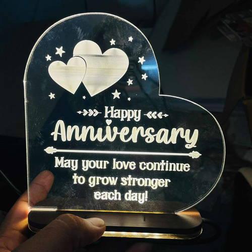 Personalized Love Quotes & Occasion Led Acrylic Lamp With Color Changing Led And Remote