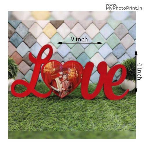 Customized Love 3d Heart With Photo