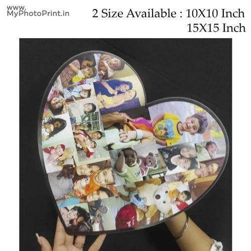 Customized Heart Frame Collage