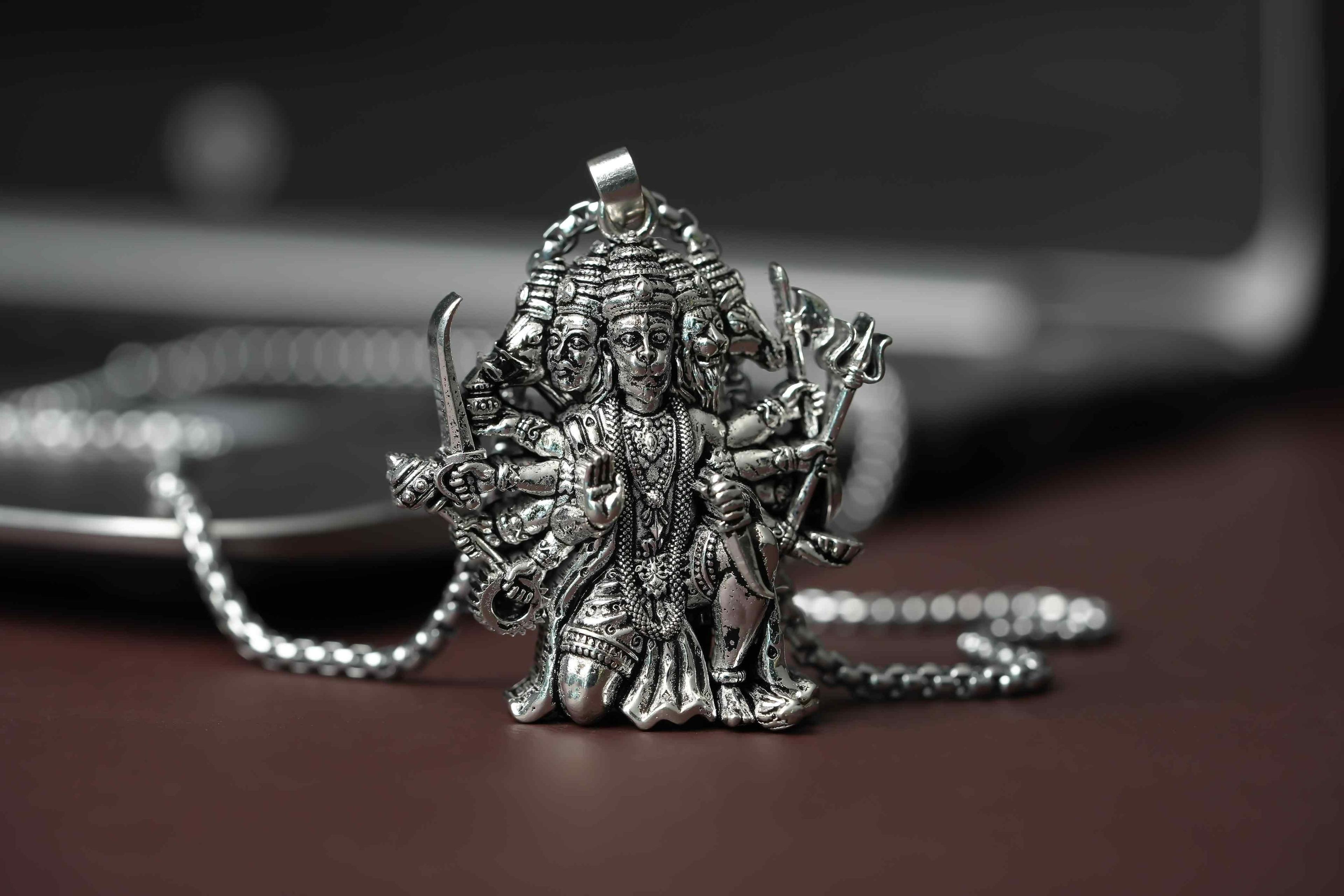 Panchamukhi Hanuman Ji Pendant With Chain
