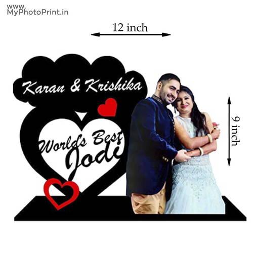 Customized Wooden Best Jodi Photo Table Top