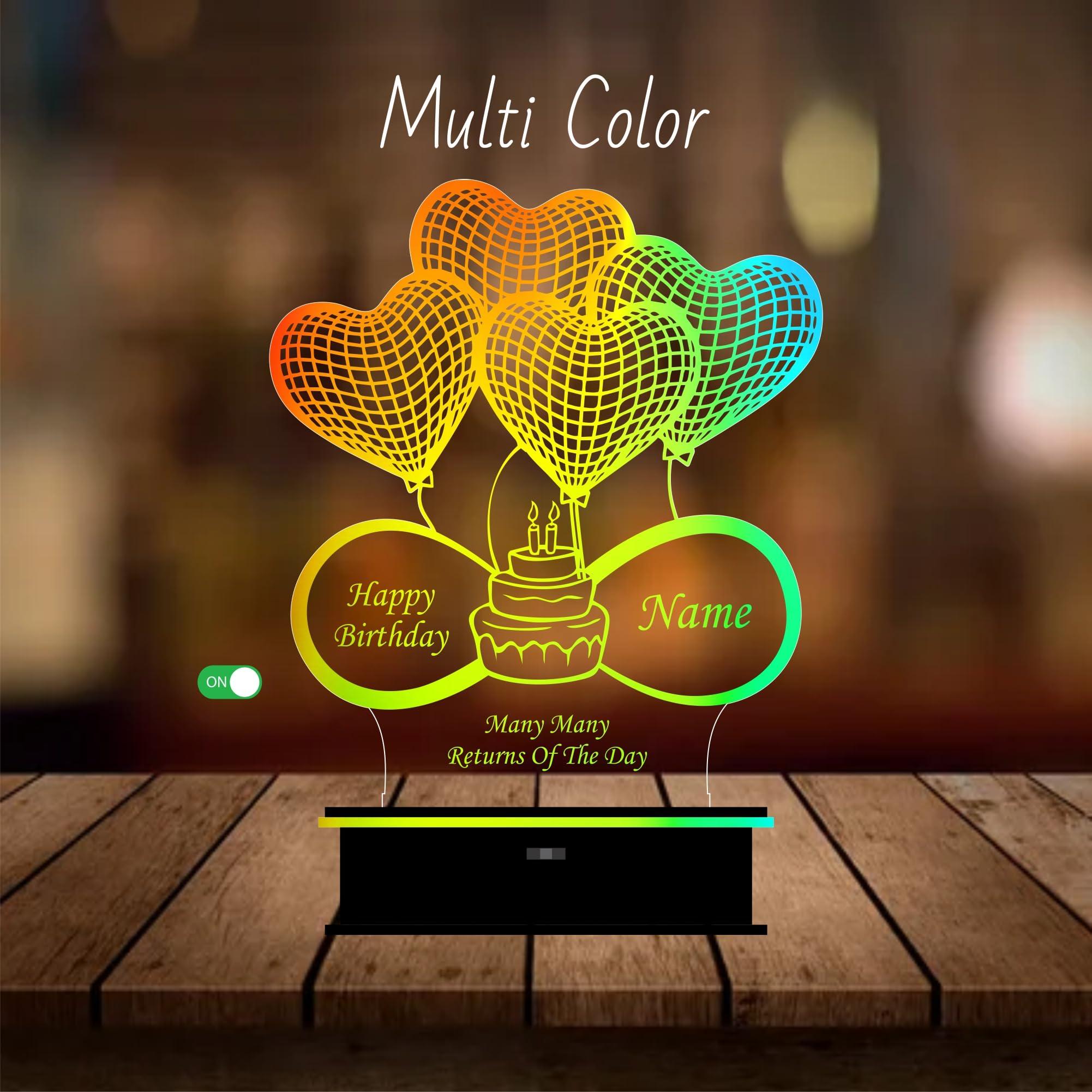 Infinity Birthday cake lamp