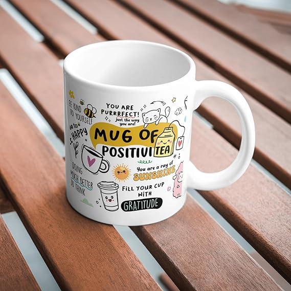 Mug of PositiviTEA – Motivational Ceramic Coffee Mug