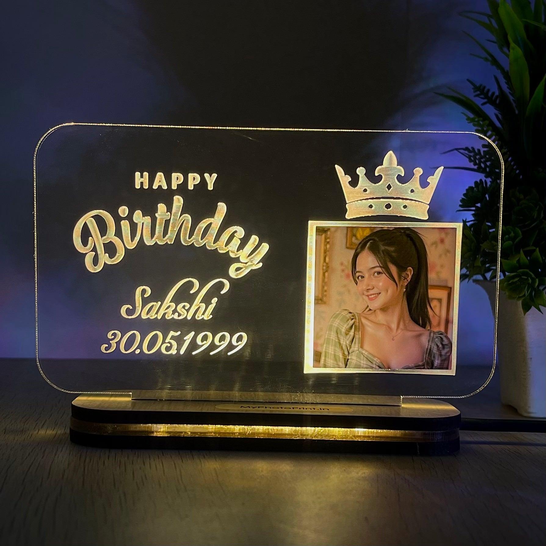 Royal Birthday LED Crown Lamp