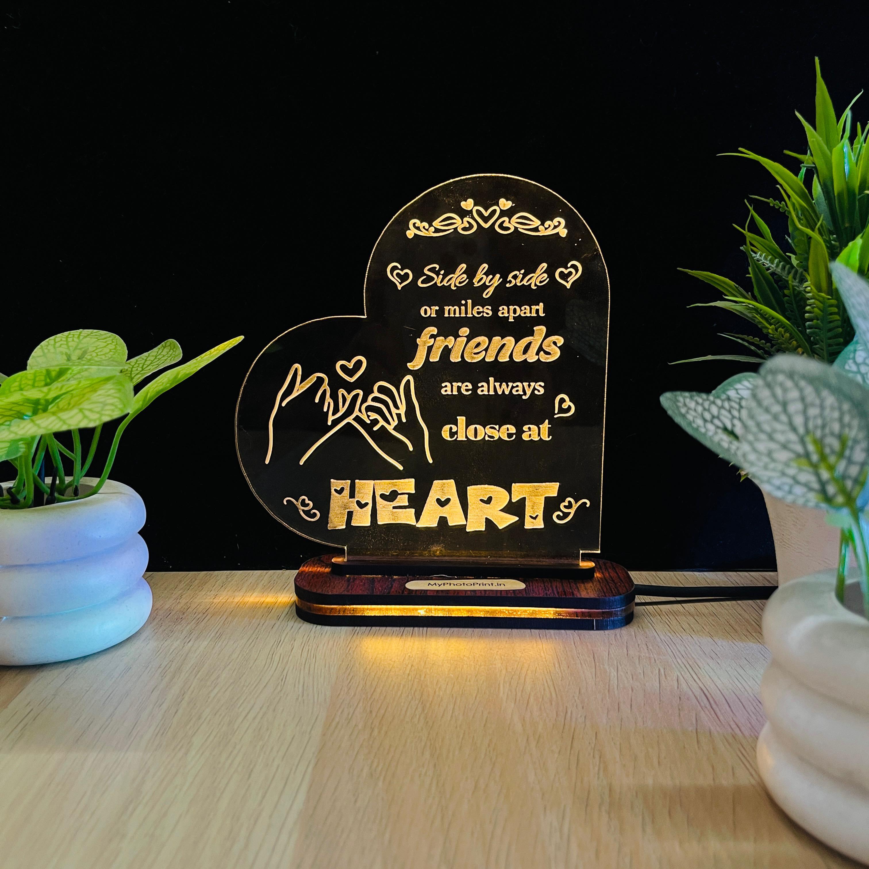 Personalized Friendship Promise Lamp