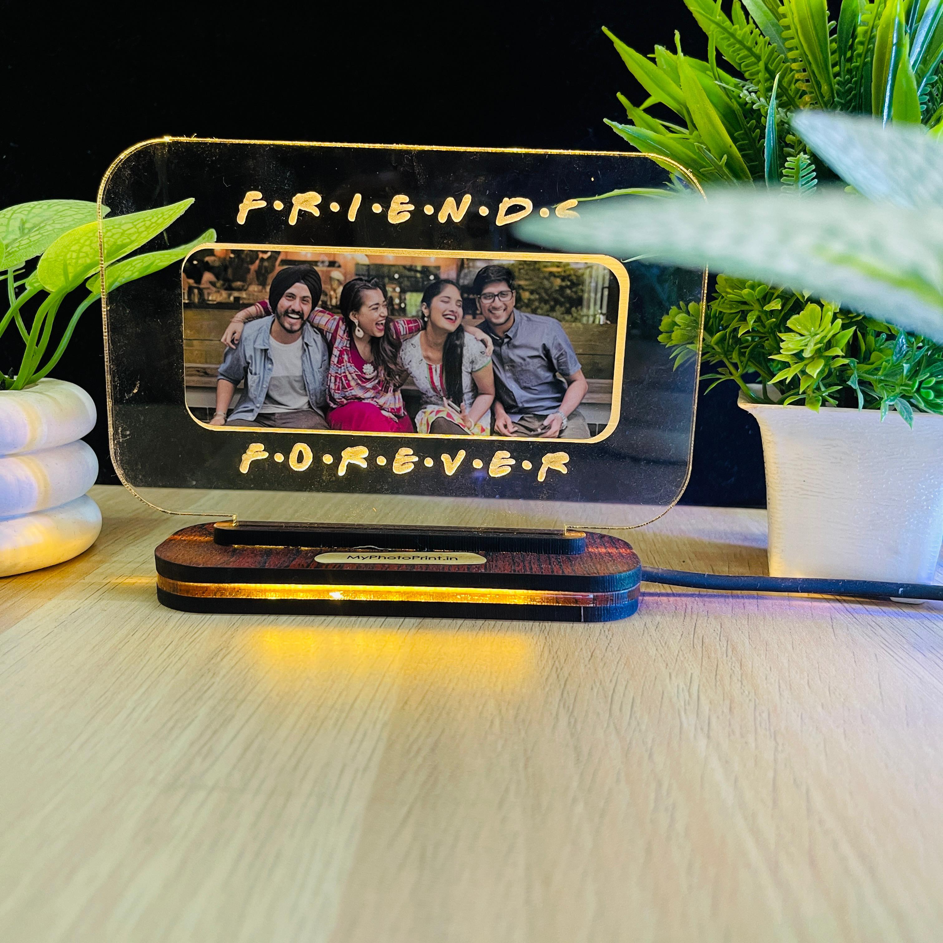 Personalized Friends Forever Photo Lamp
