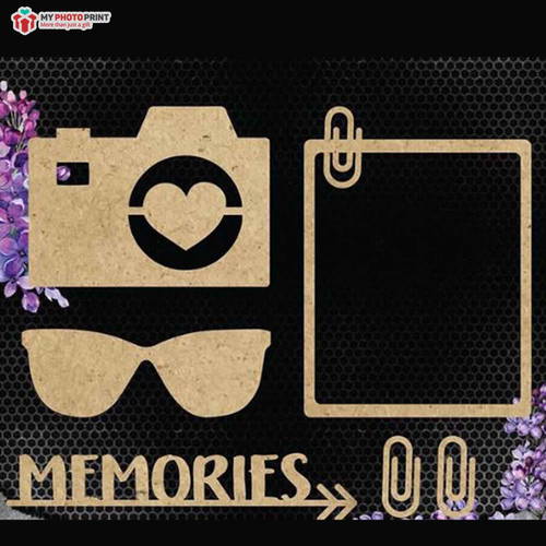 Memories Mdf Wooden Craft Cutout Any Shapes & Patterns (PACK OF 10)