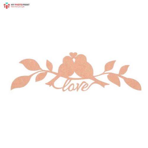 Love Sparrow Mdf Wooden Craft Cutout Any Shapes & Patterns (PACK OF 10)