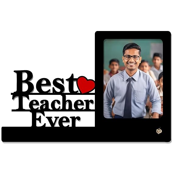 Happy Teacher’s Day – Customized Printed Photo Frame Tabletop Gift 🎁✨