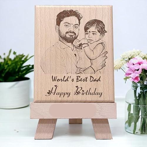 World Best Dad Wooden Engrave