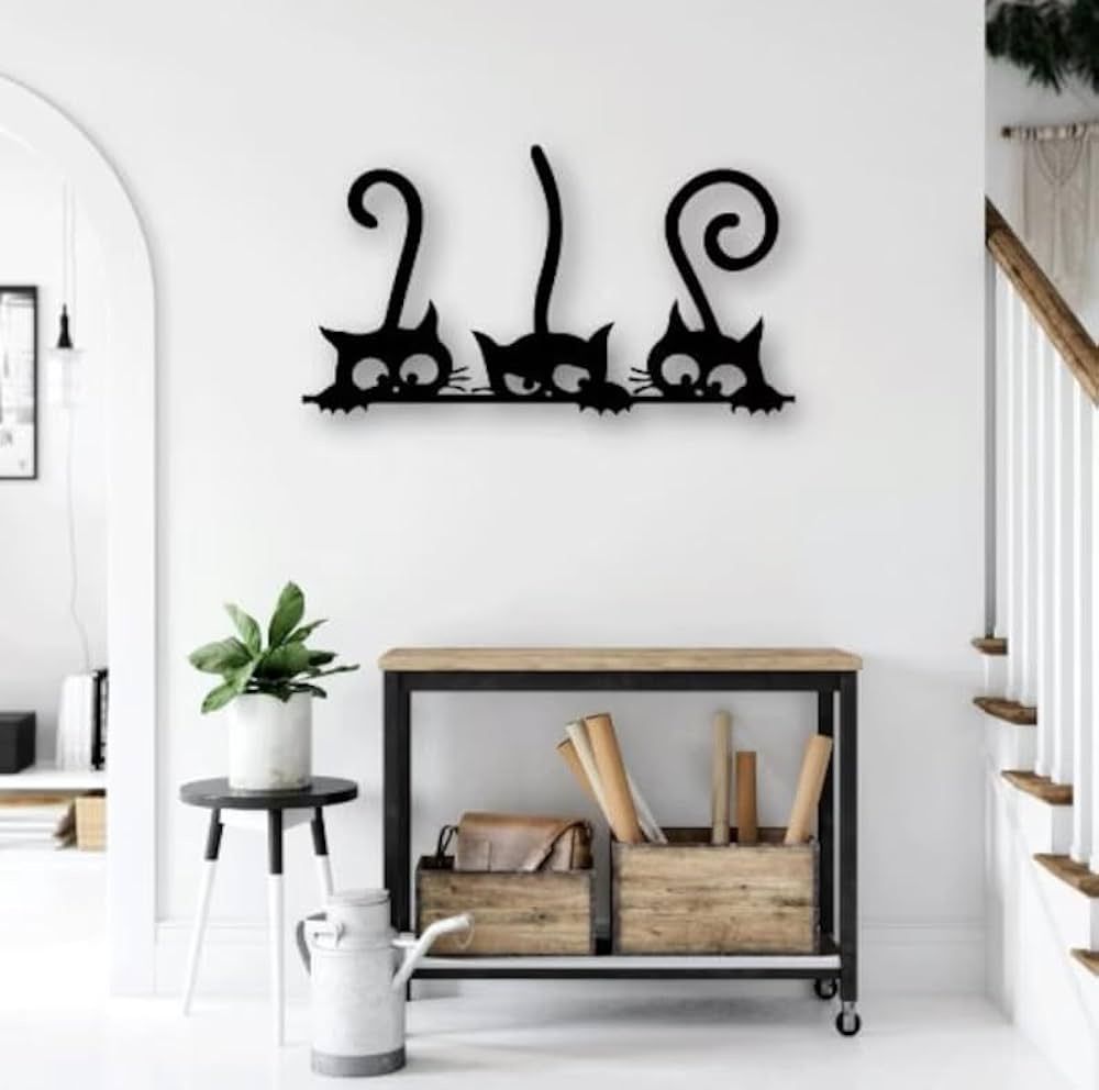Artrooms Kittens Metal Wall Art – Stylish Wall Hanging 🐱✨